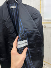 Load image into Gallery viewer, ss1996 Issey Miyake Black Nylon Futuristic Blazer with Ribbed Panels - Size L