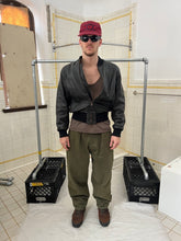 Load image into Gallery viewer, 1980s Katharine Hamnett Black Leather Bomber Jacket - Size M