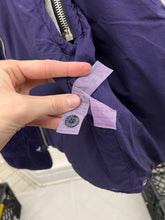Load image into Gallery viewer, 1990s Armani Modular Hunting Jacket with Purple Corduroy Base and Red Quilted Nylon Sleeves - Size L