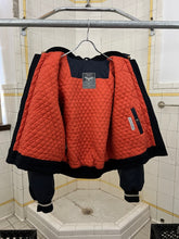 Load image into Gallery viewer, aw1983 Armani Navy Wooden Toggle Closure Bomber with Removable Hood - Size M