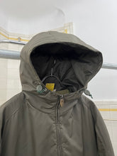 Load image into Gallery viewer, 2000s Mandarina Duck Green Metallic Hooded Matrix Jacket - Size XL