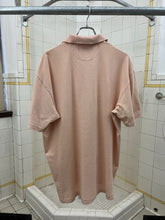 Load image into Gallery viewer, 1990s World Wide Web Sample Striped Salmon Polo Shirt - Size L