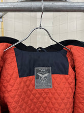 Load image into Gallery viewer, aw1983 Armani Navy Wooden Toggle Closure Bomber with Removable Hood - Size M