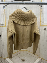 Load image into Gallery viewer, 1980s Issey Miyake Multi-Gauge Cropped Knit with Shawl Neck Ribbing - Size M