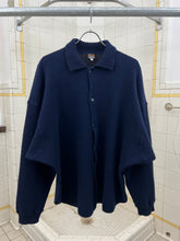 Load image into Gallery viewer, 1980s Marithe Francois Girbaud x Les Millesimes Navy 3/4th Button Placket Pullover Sweater - Size L