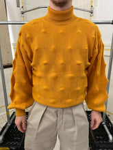 Load image into Gallery viewer, 1980s Issey Miyake Yellow 3D Knit Sweater - Size M