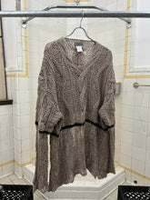 Load image into Gallery viewer, ss1996 Yohji Yamamoto Woven Cableknit Sweater - Size XL