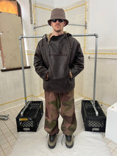 Load image into Gallery viewer, 1990s Armani Heavy Brown Leather and Boa Lined Hooded Dual Closure Jacket - Size XL