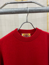 Load image into Gallery viewer, 1980s Marithe Francois Girbaud x Maillaparty Wide Red Submariners Sweater - Size S