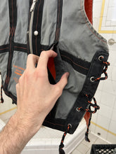 Load image into Gallery viewer, 1980s Diesel Grey Protective Shark Vest with Trim - Size L