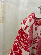 Load image into Gallery viewer, 1980s Issey Miyake Red Printed Tee - Size S