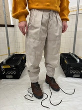 Load image into Gallery viewer, 1980s Marithe Francois Girbaud Light Khaki Pleated Trousers with Ankle Pockets - Size S