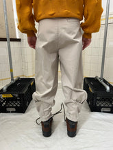 Load image into Gallery viewer, 1980s Marithe Francois Girbaud Light Khaki Pleated Trousers with Ankle Pockets - Size S