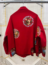 Load image into Gallery viewer, ss1996 Yohji Yamamoto Floral Red Work Jacket - Size M