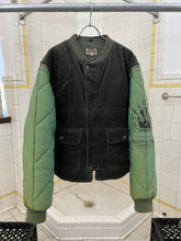 Load image into Gallery viewer, 1990s Armani Modular Hunting Jacket with Green Corduroy Base and Quilted Nylon Sleeves - Size L
