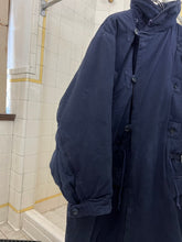Load image into Gallery viewer, 1980s Katharine Hamnett Padded Canvas Double Breasted Parka with Packable Hood - Size OS