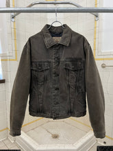Load image into Gallery viewer, 1990s Armani Faded Padded Denim Trucker Jacket - Size L
