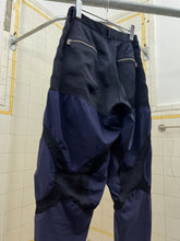 Load image into Gallery viewer, ss2005 Issey Miyake Black &amp; Purple Twist Calf Paneled Technical Pants - Size S