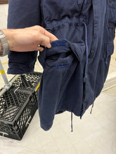 Load image into Gallery viewer, 1980s Katharine Hamnett Padded Canvas Double Breasted Parka with Packable Hood - Size OS