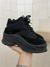 Load image into Gallery viewer, ss1998 Issey Miyake Futuristic Black Platform High Trainers - Size 7 US (23.5cm)