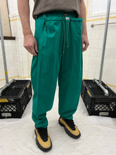Load image into Gallery viewer, 1980s Marithe Francois Girbaud x Closed Emerald Green Double Waistband Trousers with Drawstrings - Size M