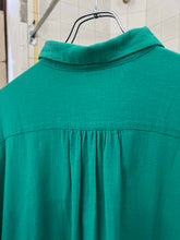 Load image into Gallery viewer, ss1995 Issey Miyake Oversized Teal Object Dyed Shirt - Size XL
