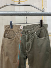 Load image into Gallery viewer, 2000s Comme des Garcons Homme Reconstructed Split Khaki Trousers - Size S