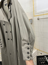 Load image into Gallery viewer, 1980s Katharine Hamnett Padded Iridescent Double Breasted Trench Coat - Size M
