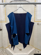 Load image into Gallery viewer, ss1991 Issey Miyake Paneled Cutout Blue Top - Size M