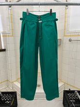 Load image into Gallery viewer, 1980s Marithe Francois Girbaud x Closed Emerald Green Double Waistband Trousers with Drawstrings - Size M