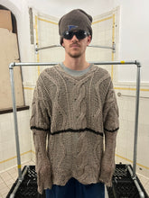 Load image into Gallery viewer, ss1996 Yohji Yamamoto Woven Cableknit Sweater - Size XL
