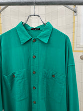 Load image into Gallery viewer, ss1995 Issey Miyake Oversized Teal Object Dyed Shirt - Size XL
