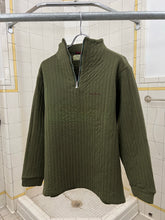 Load image into Gallery viewer, aw1997 World Wide Web Military Green Quarter Zip Sweatshirt - Size M