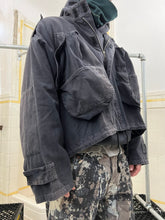 Load image into Gallery viewer, 1980s Katharine Hamnett Wide Faded Black Cargo Jacket - SIze OS