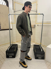Load image into Gallery viewer, 2000s Samsonite 'Travel Wear' Wool Zip Striped Sweater - Size M