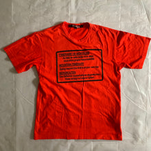 Load image into Gallery viewer, ss2005 Junya Watanabe Red Hiking Graphic Tee - Size S