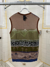 Load image into Gallery viewer, 2001 Bernard Willhelm Intarsia Knit Village Sweater - Size M