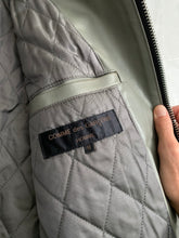 Load image into Gallery viewer, 1994 CDGH Slate Grey Leather Jacket with Removable Fur Collar - Size XL