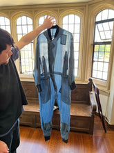 Load image into Gallery viewer, 1980s Katharine Hamnett Aqua Blue Silk Flight Suit - Size OS