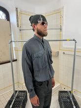 Load image into Gallery viewer, 1980s Katharine Hamnett Grey Silk Military Cargo Shirt - Size OS