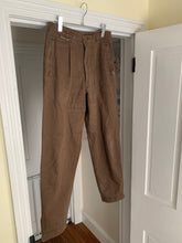 Load image into Gallery viewer, 1980s Katharine Hamnett Brown Cotton Military Trousers with Zipper Hems - Size M