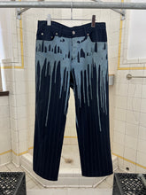 Load image into Gallery viewer, 1990s Dexter Wong Paint Drip Print Pinstripe Trousers - Size L
