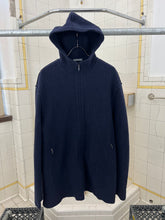 Load image into Gallery viewer, Late 1990s Mandarina Duck Raw Cut Boiled Wool Hooded Parka - Size XL