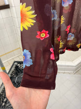 Load image into Gallery viewer, ss2002 Yohji Yamamoto Brown Sheer Floral Shirt - Size L