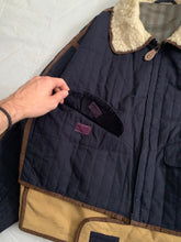 Load image into Gallery viewer, 1990s Armani Quilted B-3 Jacket with Sherpa Lined Collar and Extended Hem - Size XL
