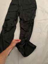 Load image into Gallery viewer, ss2007 Issey Miyake Textured Nylon Tactical Black Pants - Size L