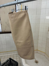 Load image into Gallery viewer, 2000s Mandarina Duck Beige Leather Skirt with Contrasting Mesh Detailing - Size XS