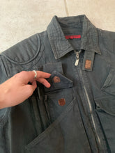 Load image into Gallery viewer, 1980s Katharine Hamnett Washed Blacked Cargo Bomber - Size M