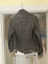 Load image into Gallery viewer, 2000s Yohji Yamamoto Faded Denim Trucker Jacket with Bleach Dipped Sleeve Hems - Size M