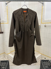 Load image into Gallery viewer, 1990s Mickey Brazil Olive Nylon Cinch Dress - Size S